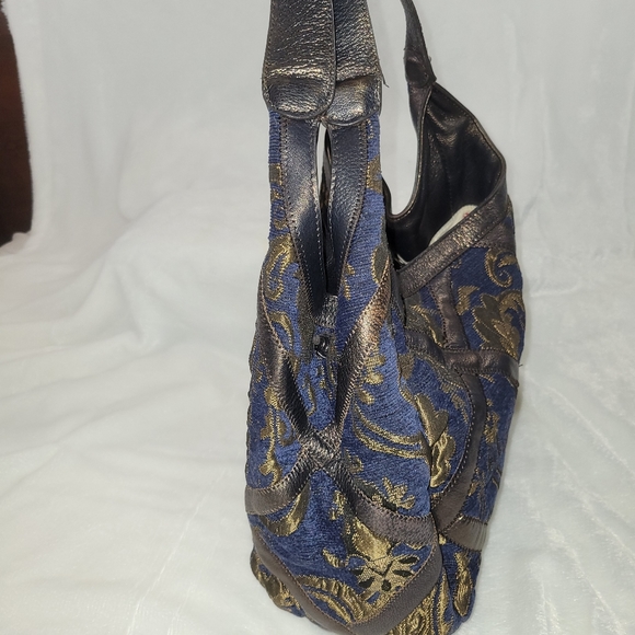 Chi by Falchi Hobo Tapestry Shoulder Bag Italy - Picture 4 of 10